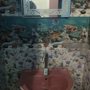 Bathroom in 1 BHK Builder Floor at Dwarka Mor – for Rent