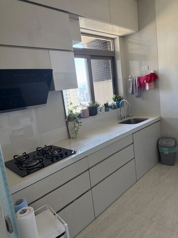 Kitchen in 2 BHK Apartment at Sheth Auris Serenity Tower 2, Malad West – for Rent