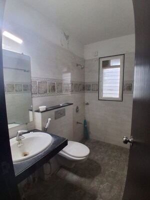 Bathroom in 3 BHK Apartment at Pebbles I, Bavdhan – for Rent