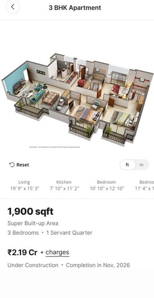 3 BHK Apartment – Map Location View at ATS Destinaire, Sector 1 Greater Noida - for Sale