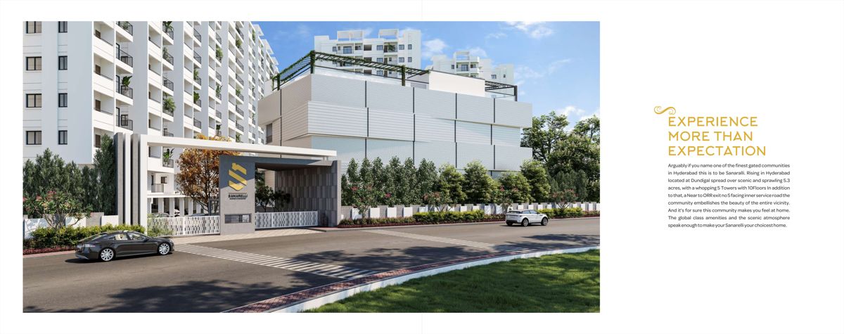 4 BHK 2200 Sq.Ft. Apartment in Sanarelli Apartment