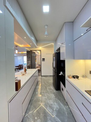 Kitchen in 3 BHK Apartment at Platinum Palm Woods, Seawoods Sector 38 – for Sale