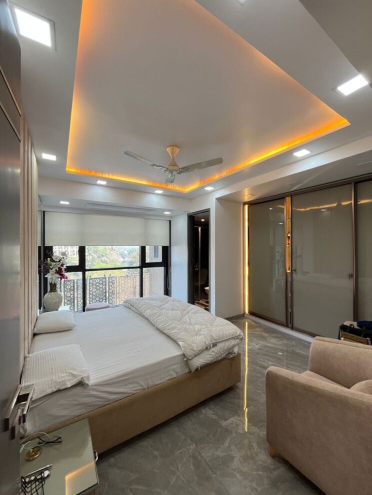 Bedroom, platinum-palm-woods 3 Bedroom 2100 Sq.Ft. Apartment In Seawoods Sector 38 Navi Mumbai 9729228