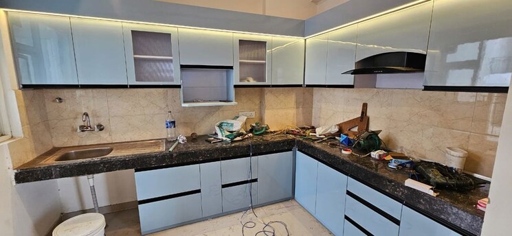 Kitchen, omaxe-waterscapes 3 Bedroom 1775 Sq.Ft. Apartment In Gomti Nagar Lucknow 9729357