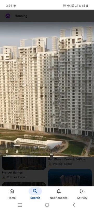 4 BHK Apartment – Exterior View View at Prateek Edifice, Sector 107 - for Rent