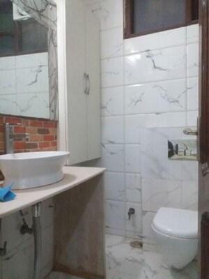 Bathroom in 3 BHK Builder Floor at East Patel Nagar – for Rent