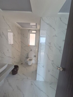 Bathroom in 3 BHK Apartment at Aurum Q Residences, Ghansoli – for Rent