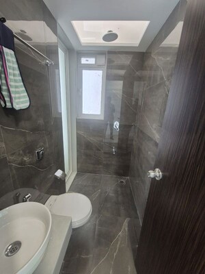Bathroom in 3 BHK Apartment at Aurum Q Residences, Ghansoli – for Rent