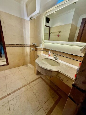 Bathroom in 3 BHK Builder Floor at Greater Kailash I – for Rent