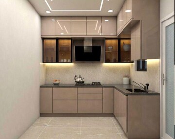 Kitchen in 3 BHK Apartment at Rajapushpa Provincia, Narsingi – for Rent