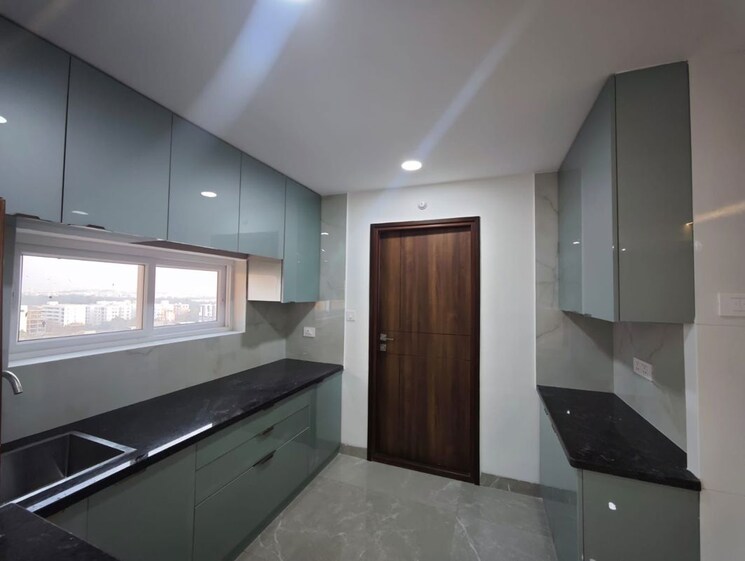 Kitchen, hallmark-skyrena 3 Bedroom 1935 Sq.Ft. Apartment In Narsingi Hyderabad 9729611