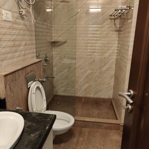 Bathroom in 3 BHK Builder Floor at Vasant Vihar – for Rent