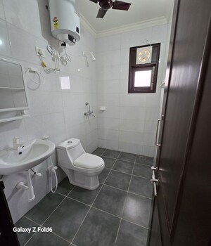 Bathroom in 1 BHK Builder Floor at Chattarpur – for Rent