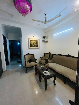 Living Room in 2 BHK Builder Floor at Saket – for Rent