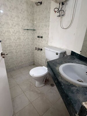Bathroom in 3 BHK Apartment at Unitech Ivory Towers, Sector 40 – for Rent