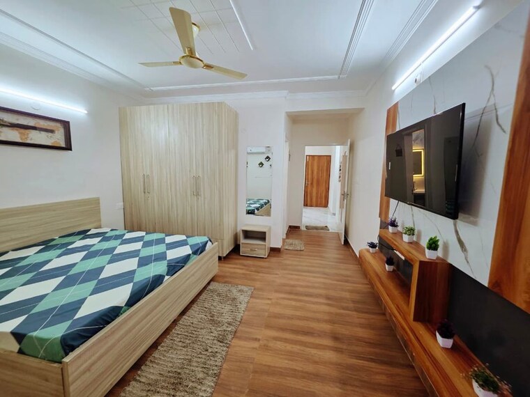 Bedroom, sector 46 1 Bedroom 710 Sq.Ft. Builder Floor In Sector 46 Gurgaon 9730068