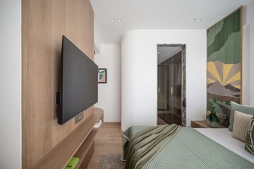 Bedroom in 3 BHK Apartment at Aristo Pearl Residency, Prabhadevi – for Rent