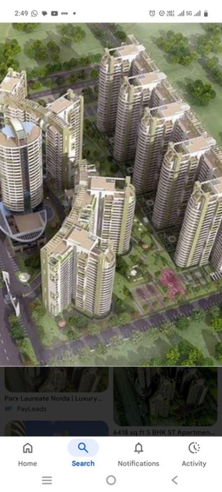 Master Plan, parx-laureate 4 Bedroom 4545 Sq.Ft. Apartment In Sector 108 Noida 9730285