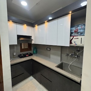 Kitchen in 1 BHK Builder Floor at Mansa Ram Park – for Rent