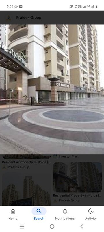 Bathroom in 3 BHK Apartment at Prateek Stylome, Sector 45 – for Rent