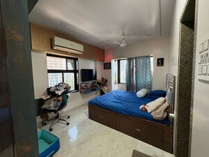 Bedroom in 3 BHK Apartment at New Krishna Tower, Kopar Khairane – for Sale