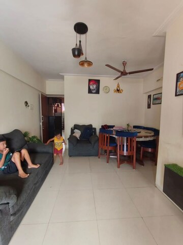 Living Room in 2 BHK Apartment at Kamdhenu Eden Garden, Kharghar – for Rent