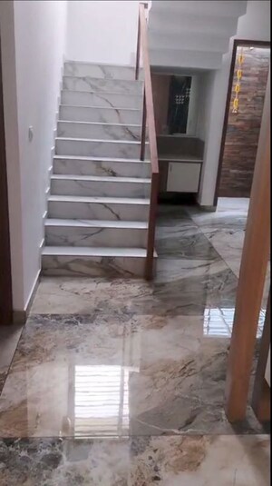 Staircase in 4 BHK Independent House at Chittilappilly – for Sale