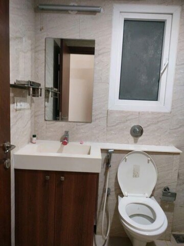 Bathroom in 3 BHK Apartment at Assetz 63 Degree East, Off Sarjapur Road – for Rent