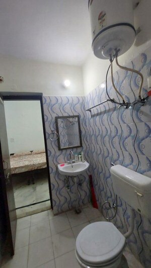 Bathroom in 1 BHK Builder Floor at Palam Vihar – for Rent