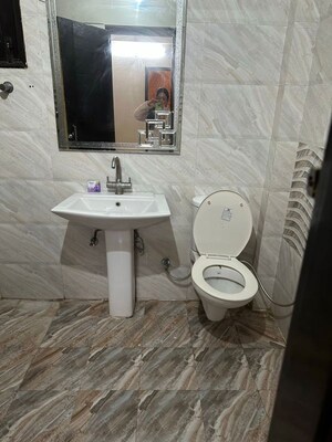 Bathroom in 3 BHK Apartment at Chandigarh Hollywood Heights 1, Lohgarh – for Rent