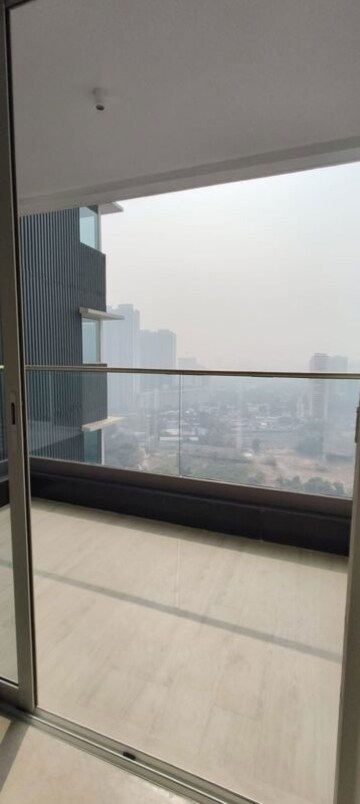 Balcony in 3 BHK Apartment at Courtyard by Narang Realty and The Wadhwa Group, Pokhran Road No Two – for Rent