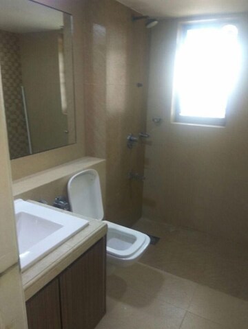 Bathroom in 3 BHK Apartment at Gemstar Nestle Apartments, Malad West – for Rent