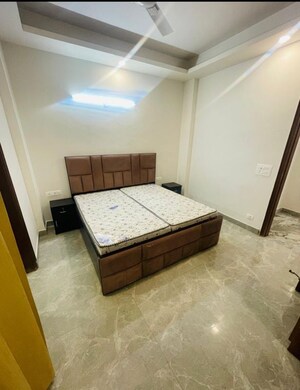 Bedroom in 2 BHK Builder Floor at Ansal Sushant Apartments, Sushant Lok I – for Rent