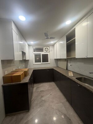 Kitchen in 3 BHK Builder Floor at Sector 12 – for Rent