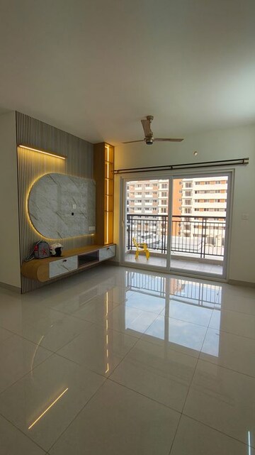 Living Room in 2 BHK Apartment at Adarsh Greens, Kogilu – for Rent