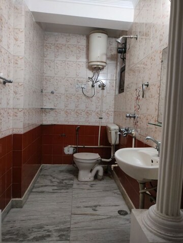 Bathroom in 3 BHK Builder Floor at Saket – for Rent
