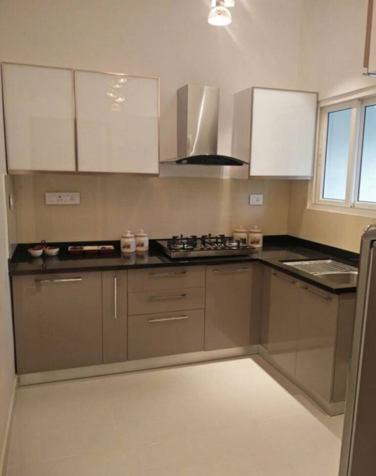 Kitchen, myscape-courtyard 4 Bedroom 3900 Sq.Ft. Apartment In Financial District Hyderabad 9731346
