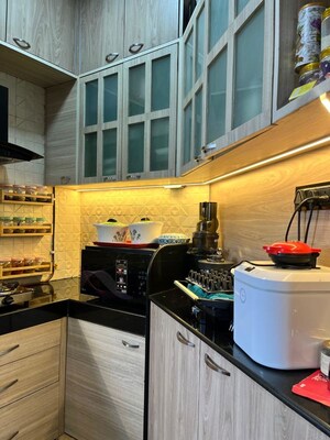 Kitchen in 3 BHK Apartment at The Park Residency Andheri, Andheri West – for Rent