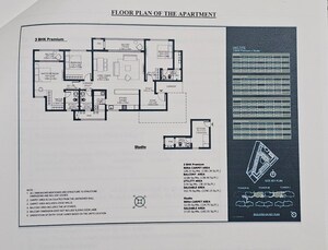 Floor Plan in 3.5 BHK Apartment at Godrej Woodscapes, Budigere Cross – for Sale