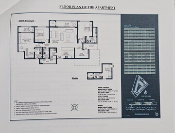 Floor Plan in 3.5 BHK Apartment at Godrej Woodscapes, Budigere Cross – for Sale
