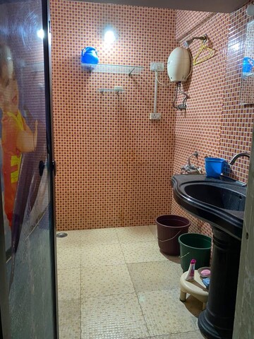 Bathroom in 1 BHK Apartment at Kavya Residency Thane, Ghodbunder Road – for Rent