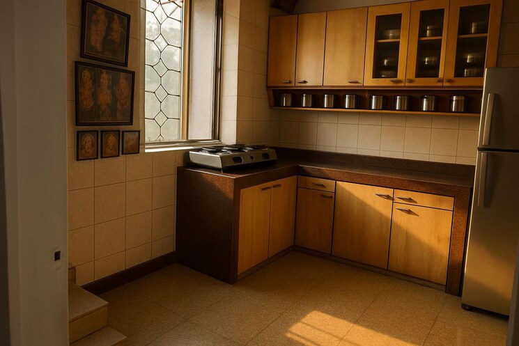 Kitchen, mig-colony 2 Bedroom 950 Sq.Ft. Apartment In Worli Mumbai 9731458