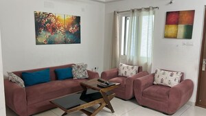 Living Room in 2.5 BHK Apartment at Aparna Sarovar Zenith, Nallagandla – for Rent