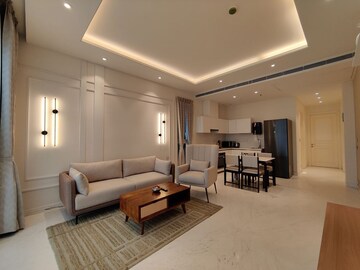 Living Room in 1 BHK Apartment at Bhartiya City Leela Residences, Thanisandra Main Road – for Rent