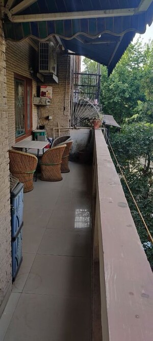Balcony in 3 BHK Builder Floor at Kalkaji – for Rent