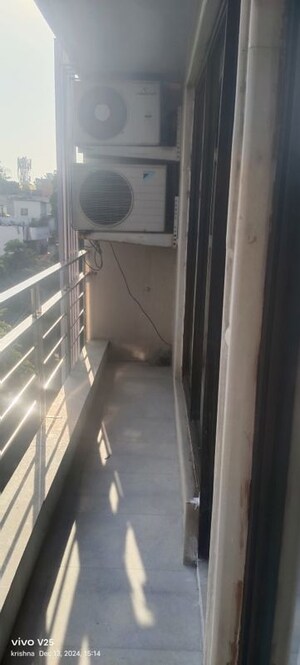 Balcony in 3 BHK Builder Floor at Greater Kailash I – for Rent