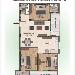 3 BHK Builder Floor For Sale in Harsh Residiency 