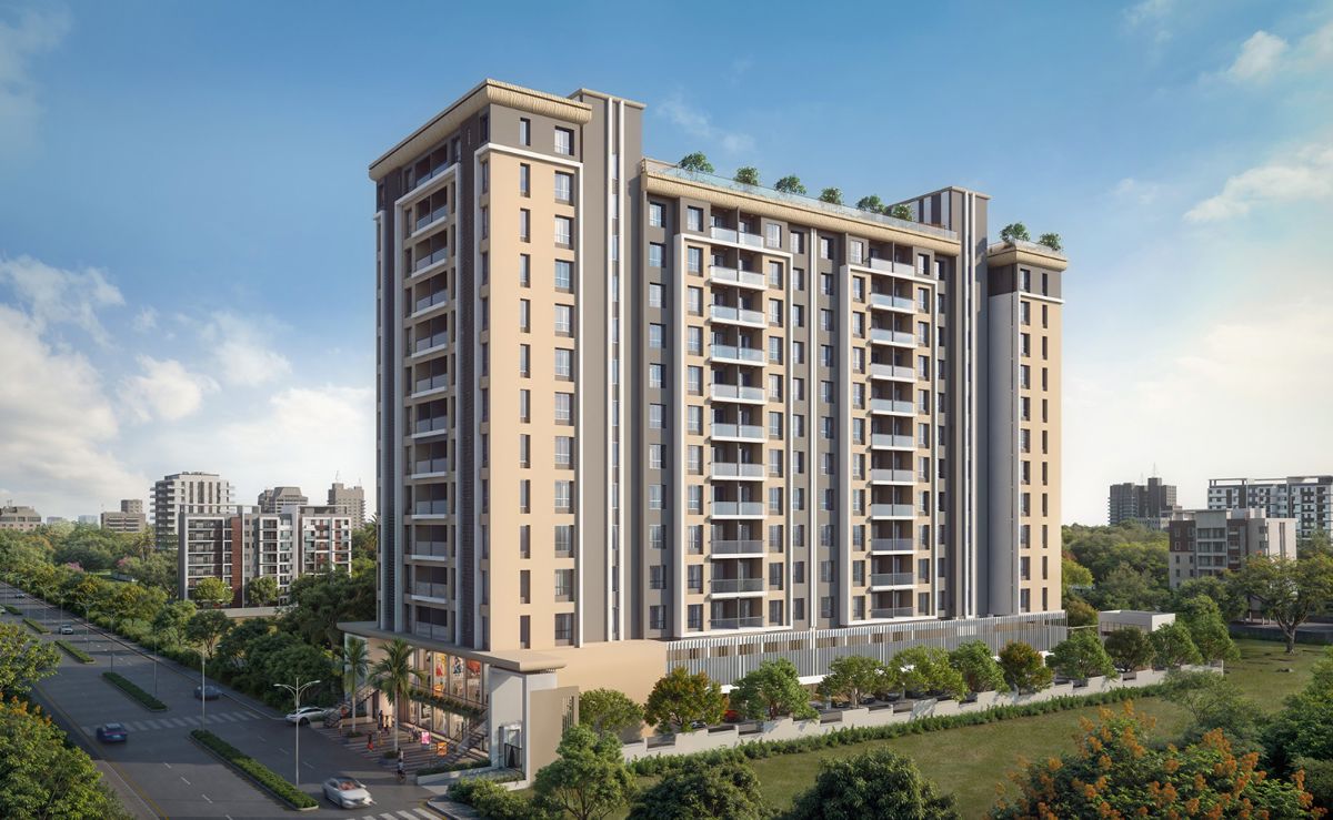 2 BHK + Pooja Room 820 Sq.Ft. Builder Floor in Sancheti Eves Garden