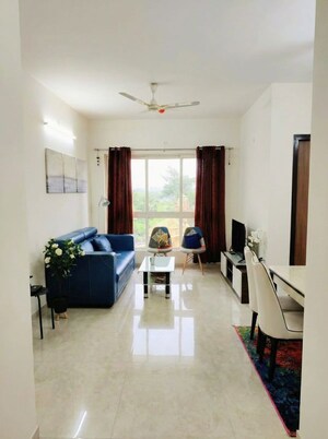 Living Room in 2 BHK Apartment at Lodha Amara, Kolshet Road – for Rent