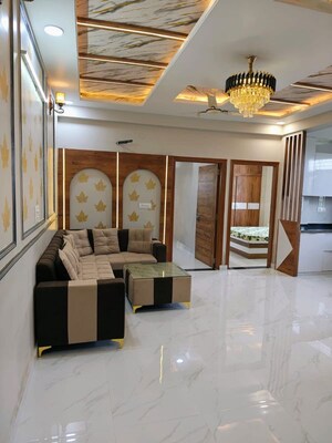 Living Room in 3 BHK Apartment at Shree Jee Anchal, Gandhi Path – for Rent